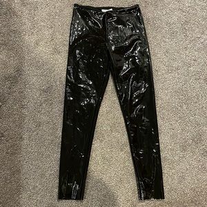 Faux leather leggings size M